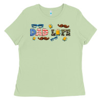 Matcha dad life  libbey glass Ladies Tee - HRA Design Shop