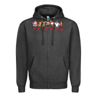 Charcoal Heather Friends Zipper Hoodie - Bettercallsaul