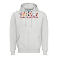 Dove Grey Friends Zipper Hoodie - Bettercallsaul