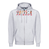 Heather Grey Friends Zipper Hoodie - Bettercallsaul