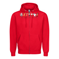 Red Friends Zipper Hoodie - Bettercallsaul