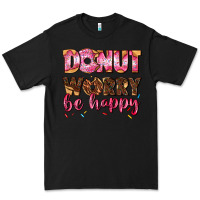 Black donut worry be happy Premium Tee - AdoDesignShop
