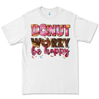 White donut worry be happy Premium Tee - AdoDesignShop