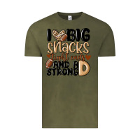 Vintage Olive i love big sacks tight ends and a strong d Vintage Tee - MaliasSmallBusiness
