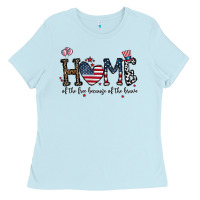 Home Of The Free Beacuse Of The Brave Ladies Tee | Teevron