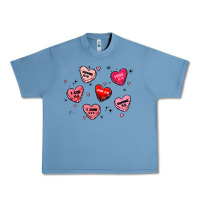 Pebble Blue howdy valentine Urban Heavy Tee - MaliasSmallBusiness