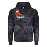 Cloud Black Rosella Bird Vintage Hoodie - LillyAllenDesigns