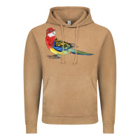 Vintage Camel Rosella Bird Vintage Hoodie - LillyAllenDesigns