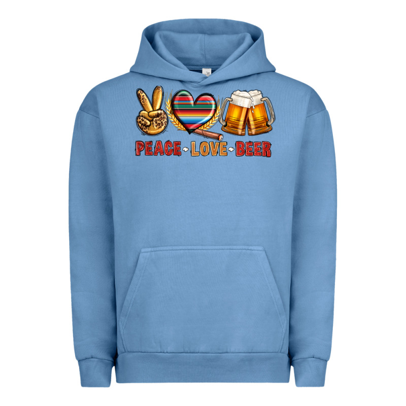 Peace Love Beer Bbs Urban Hoodie by BundleAndBundleShop | Teevron