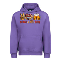 Tulip peace love beer bbs Urban Hoodie - BundleAndBundleShop