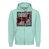 Seafoam Christmas Deer Zipper Hoodie - Bettercallsaul