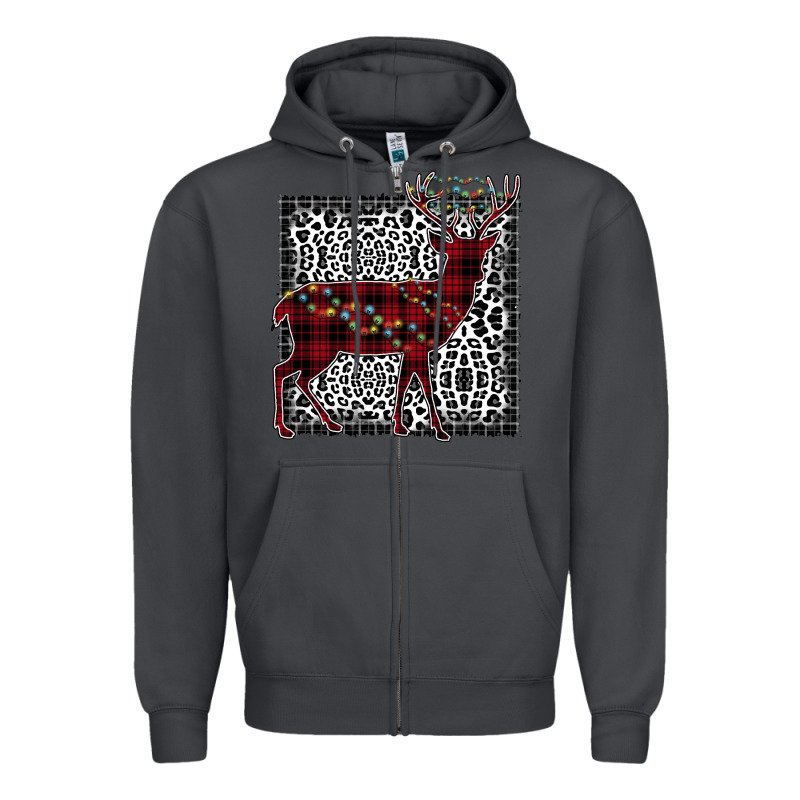 Christmas Deer Zipper Hoodie by Bettercallsaul | Teevron