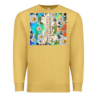 Antique Gold human with daisies Premium Sweatshirt - TumblerDesignByShophia