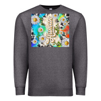 Charcoal Heather human with daisies Premium Sweatshirt - TumblerDesignByShophia