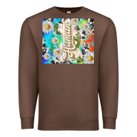 Chestnut human with daisies Premium Sweatshirt - TumblerDesignByShophia