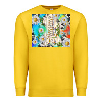 Lemon human with daisies Premium Sweatshirt - TumblerDesignByShophia