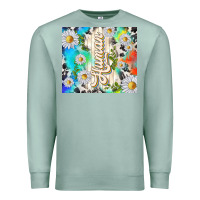 Seafoam human with daisies Premium Sweatshirt - TumblerDesignByShophia