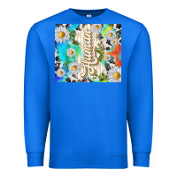 True Royal human with daisies Premium Sweatshirt - TumblerDesignByShophia
