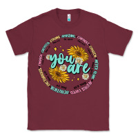 Burgundy you are inspiration Classic Tee - MaliasSmallBusiness