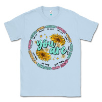 Dusty Blue you are inspiration Classic Tee - MaliasSmallBusiness