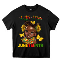 Black little miss juneteenth Heavy Core Tee - HRA Design Shop