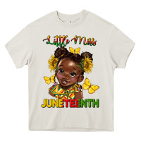 Cream little miss juneteenth Heavy Core Tee - HRA Design Shop