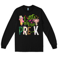Black little miss pre k Long Sleeve Tee - NancyCooperArtShop