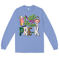 Colony Blue little miss pre k Long Sleeve Tee - NancyCooperArtShop