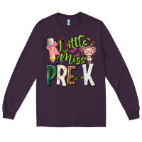 Plum little miss pre k Long Sleeve Tee - NancyCooperArtShop