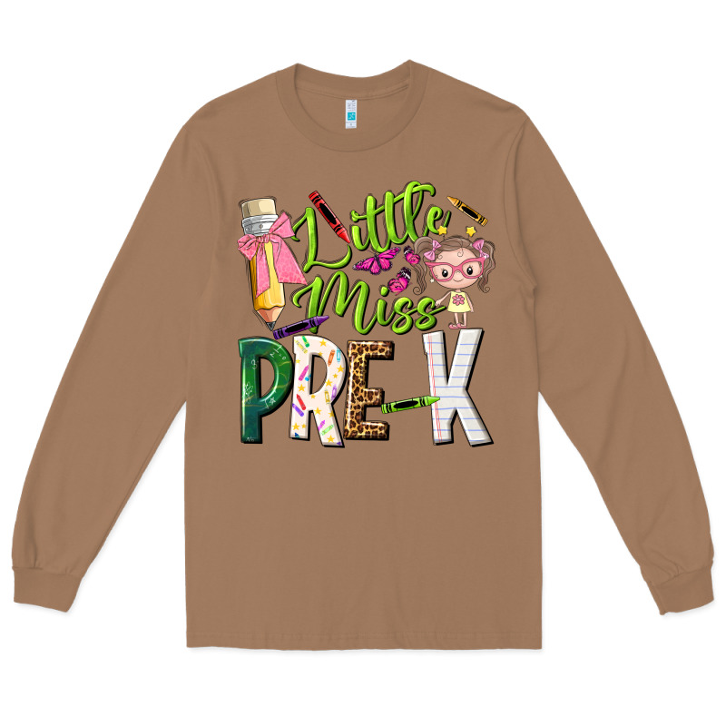 Little Miss Pre K Long Sleeve Tee by NancyCooperArtShop | Teevron
