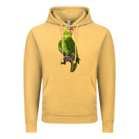 Vintage Mustard New Zealand Paraket Parrot Vintage Hoodie - LillyAllenDesigns