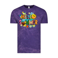 Cloud Purple hello summer Vintage Tee - JahusDesignShop