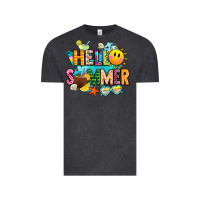 Vintage Black hello summer Vintage Tee - JahusDesignShop