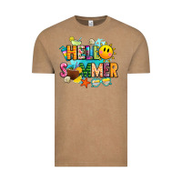 Vintage Coffee hello summer Vintage Tee - JahusDesignShop