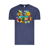 Vintage Denim hello summer Vintage Tee - JahusDesignShop