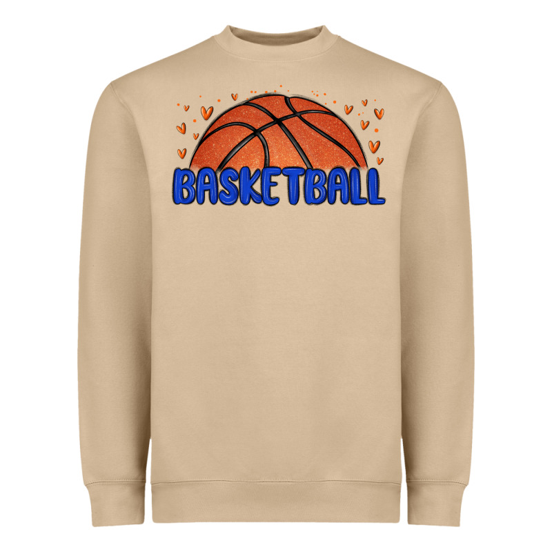 Basketball Heavyweight Sweatshirt by MaliasSmallBusiness | Teevron