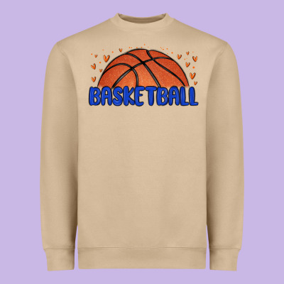 Basketball Heavyweight Sweatshirt Designed By Maliassmallbusiness