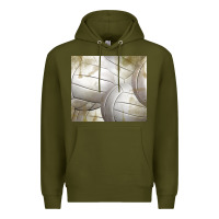 Army Green distressed volleyball pattern Premium Hoodie - TumblerDesignByShophia