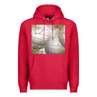 Cardinal distressed volleyball pattern Premium Hoodie - TumblerDesignByShophia
