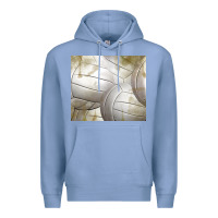 Colony Blue distressed volleyball pattern Premium Hoodie - TumblerDesignByShophia