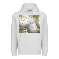 Dove Grey distressed volleyball pattern Premium Hoodie - TumblerDesignByShophia