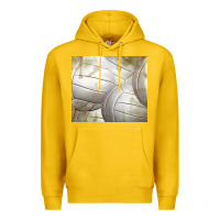 Lemon distressed volleyball pattern Premium Hoodie - TumblerDesignByShophia