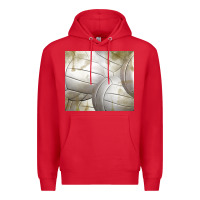 Red distressed volleyball pattern Premium Hoodie - TumblerDesignByShophia