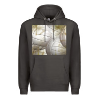 Smoke distressed volleyball pattern Premium Hoodie - TumblerDesignByShophia