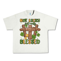 Pistachio not lucky just really blessed malia Urban Heavy Tee - MaliasSmallBusiness