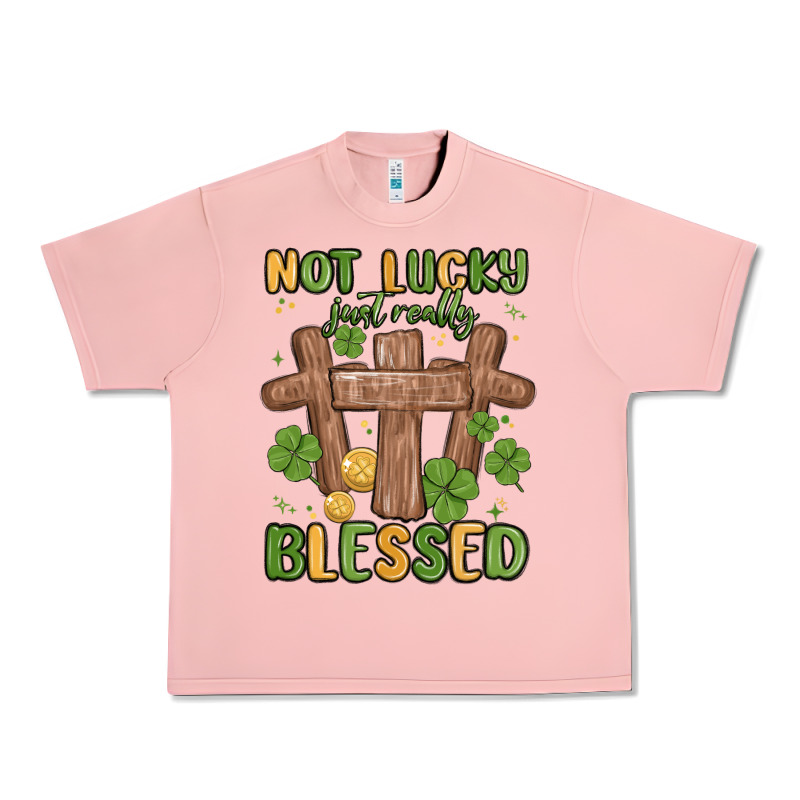 Not Lucky Just Really Blessed Malia Urban Heavy Tee by MaliasSmallBusiness | Teevron