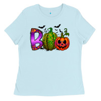 Baby Blue boo halloween Ladies Tee - RacoonDesign