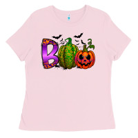 Bubblegum Pink boo halloween Ladies Tee - RacoonDesign