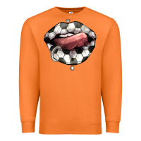 Carrot Soccer lips Premium Sweatshirt - HowdyJamesFarm