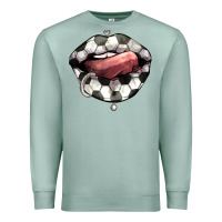 Seafoam Soccer lips Premium Sweatshirt - HowdyJamesFarm